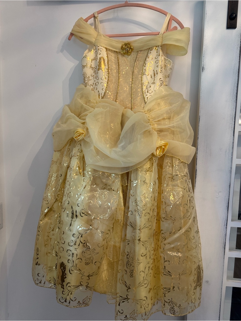 Disney Gold and Yellow Girls' Princess Halloween Dress from Disney world